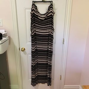 Motherhood Maternity striped maxi dress